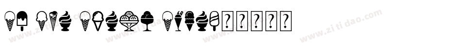 CK Ice Cream Cone字体转换
